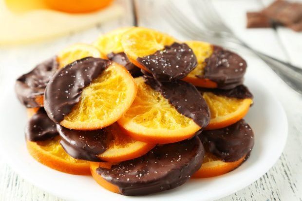 Конфеты из апельсина в шоколаде