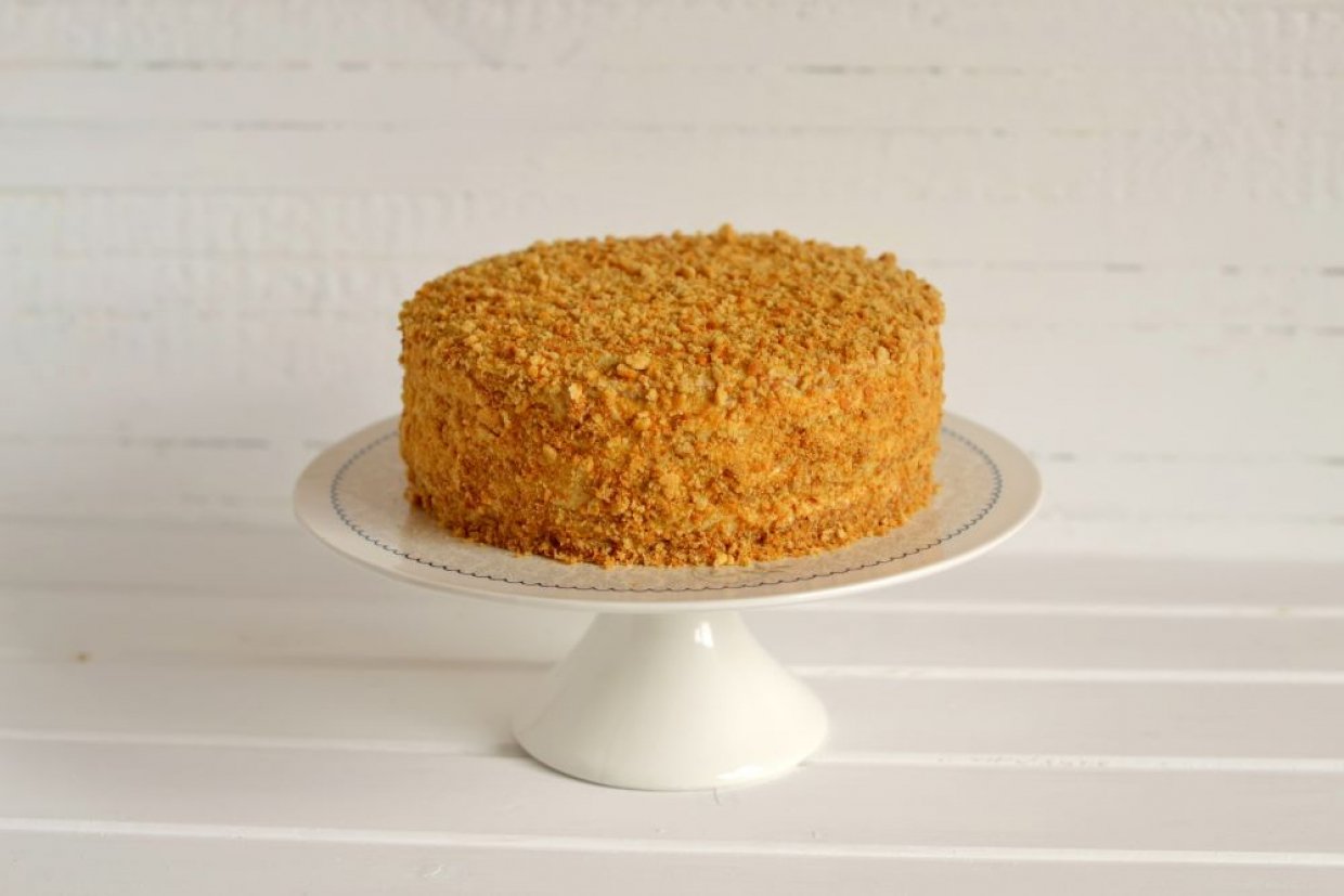 Классический торт «Рыжик» с заварным кремом – пошаговый рецепт с фото