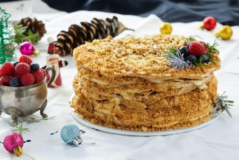 Торт Наполеон на сковороде