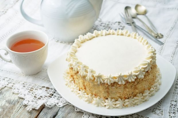 Рецепт торта «Пломбир» без выпечки