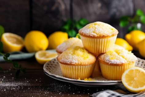 Лимонные кексы в формочках