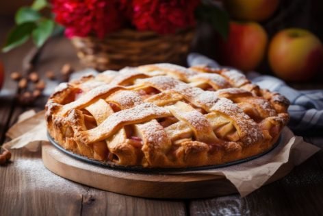 Заливной пирог с яблоками — рецепт с фото | Рецепт | Пирог, Яблоки, Кулинария