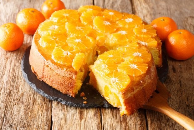 Шарлотка с мандаринами и кедровым орехом – пошаговый рецепт приготовления с фото