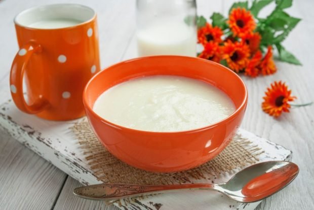 Жидкая манная каша на молоке – пошаговый рецепт приготовления с фото