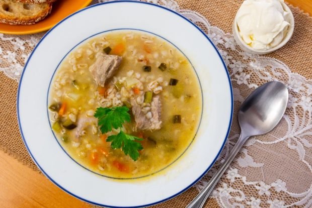 суп с перловкой рецепт классический со свининой и картошкой | Дзен