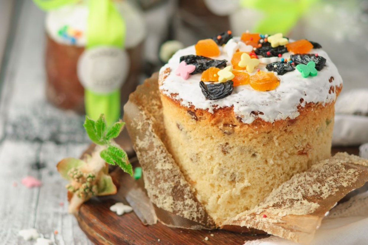 Ароматный ореховый кулич с медом и пряностями Ароматный ореховый кулич с медом и пряностями
